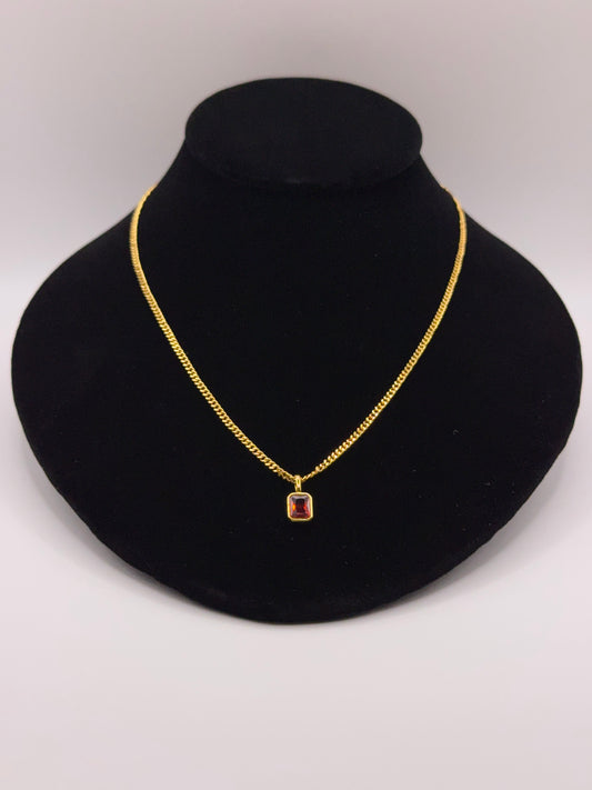 Luxury Birthstone Pendant and Necklace