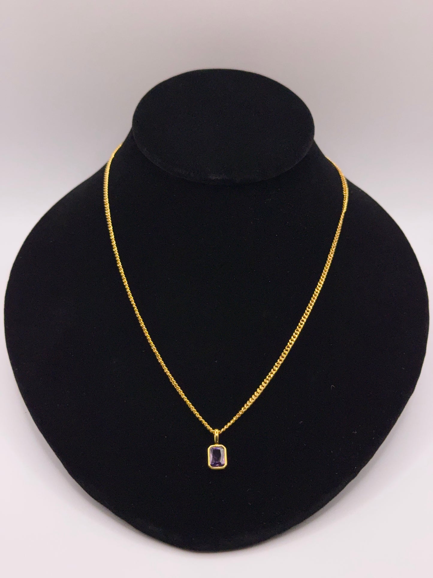 Luxury Birthstone Pendant and Necklace