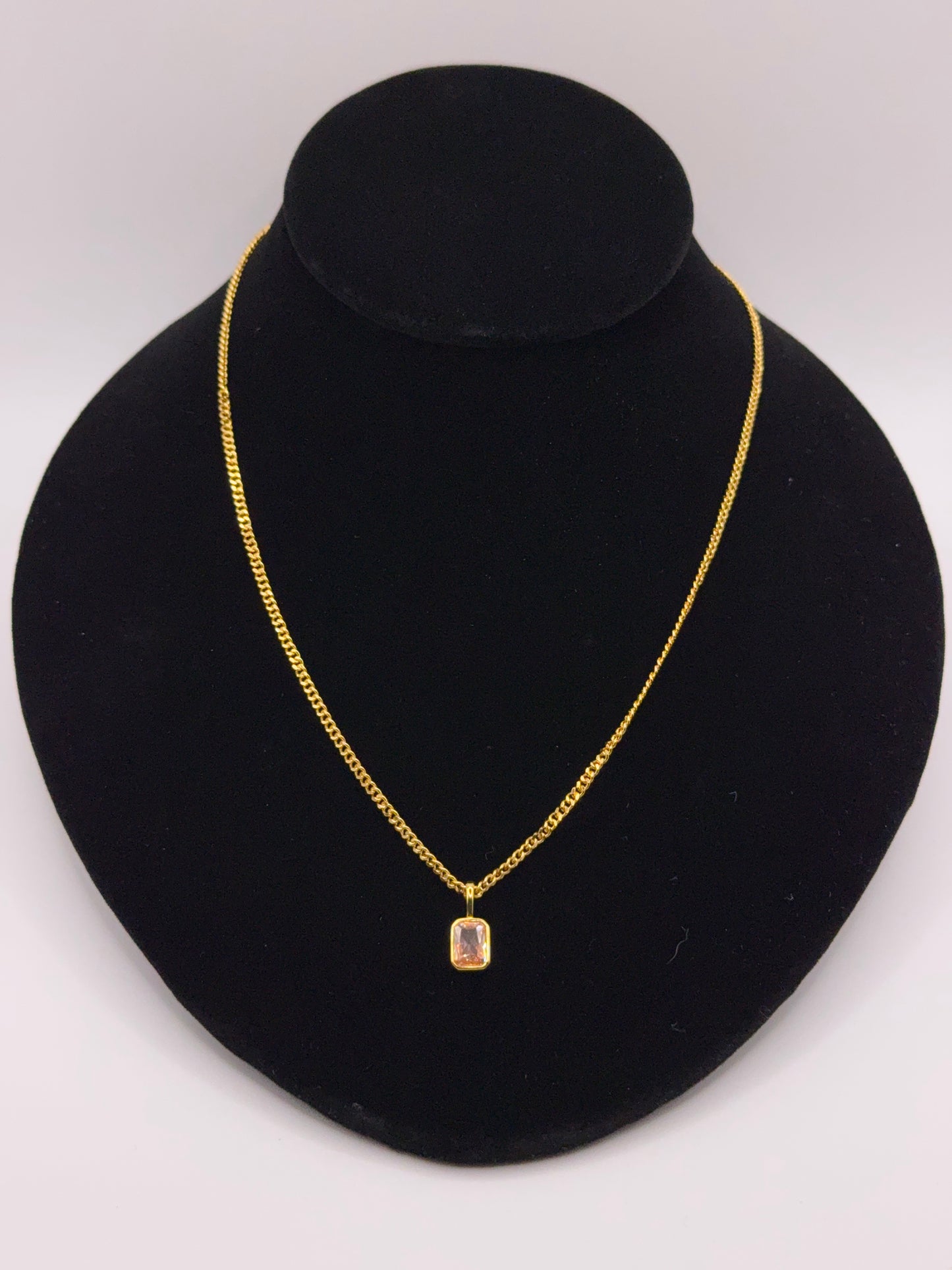 Luxury Birthstone Pendant and Necklace