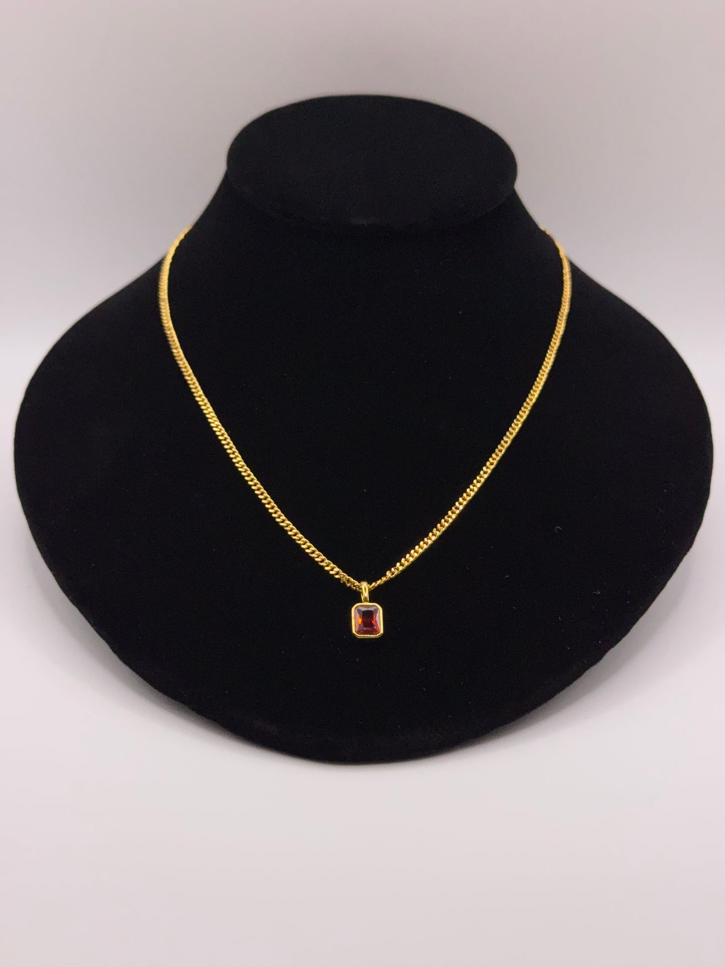 Luxury Birthstone Pendant and Necklace