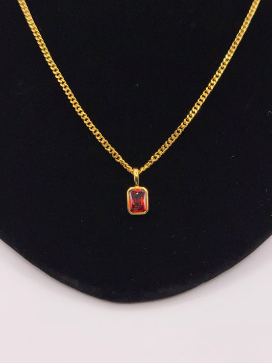 Luxury Birthstone Pendant and Necklace