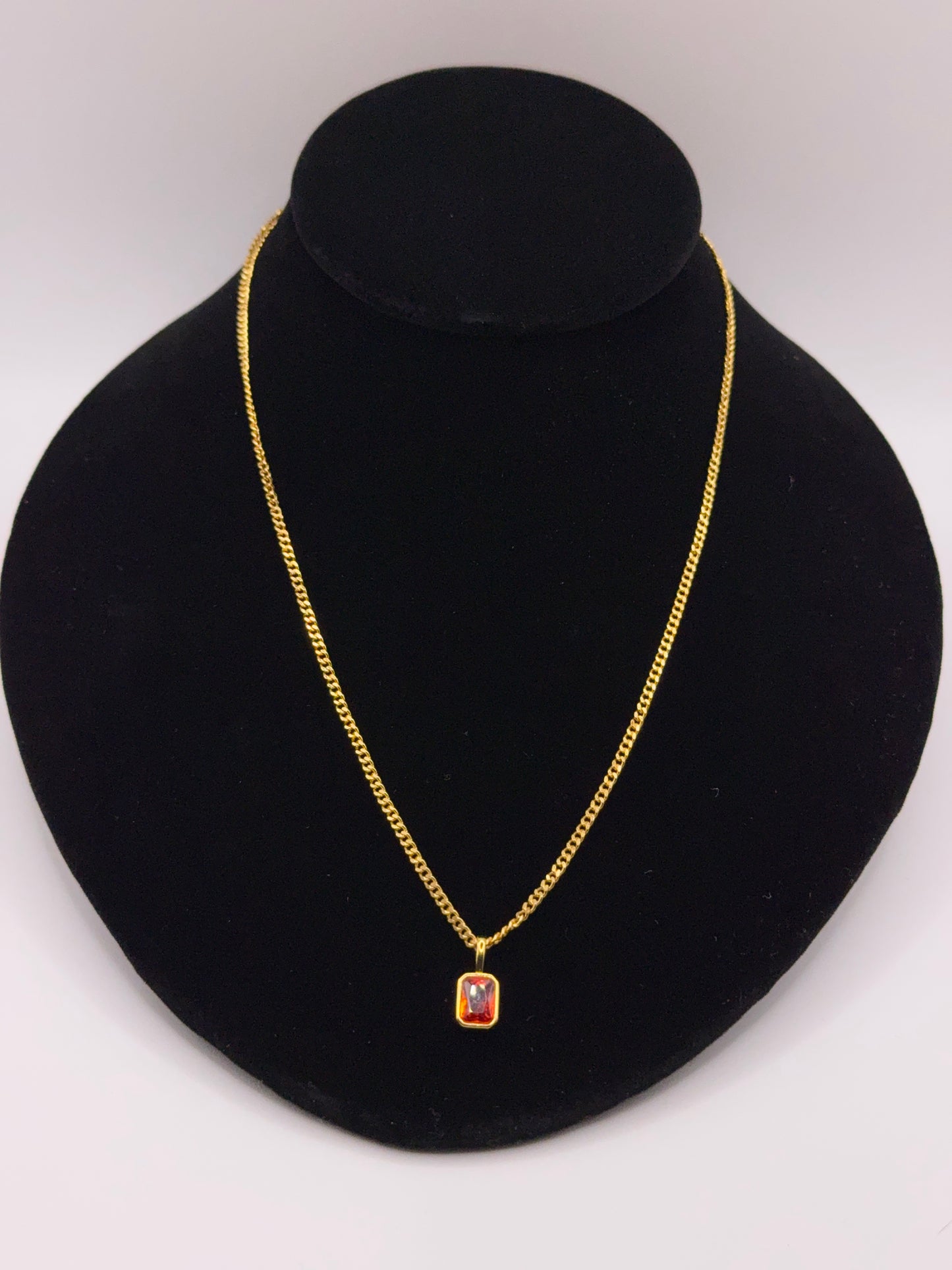 Luxury Birthstone Pendant and Necklace