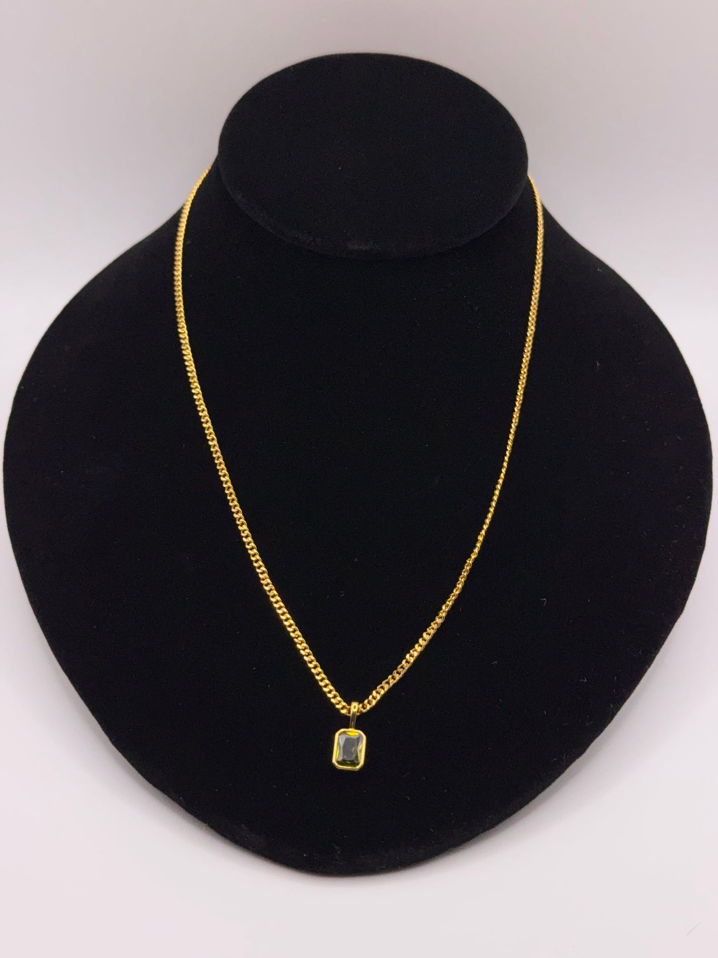 Luxury Birthstone Pendant and Necklace