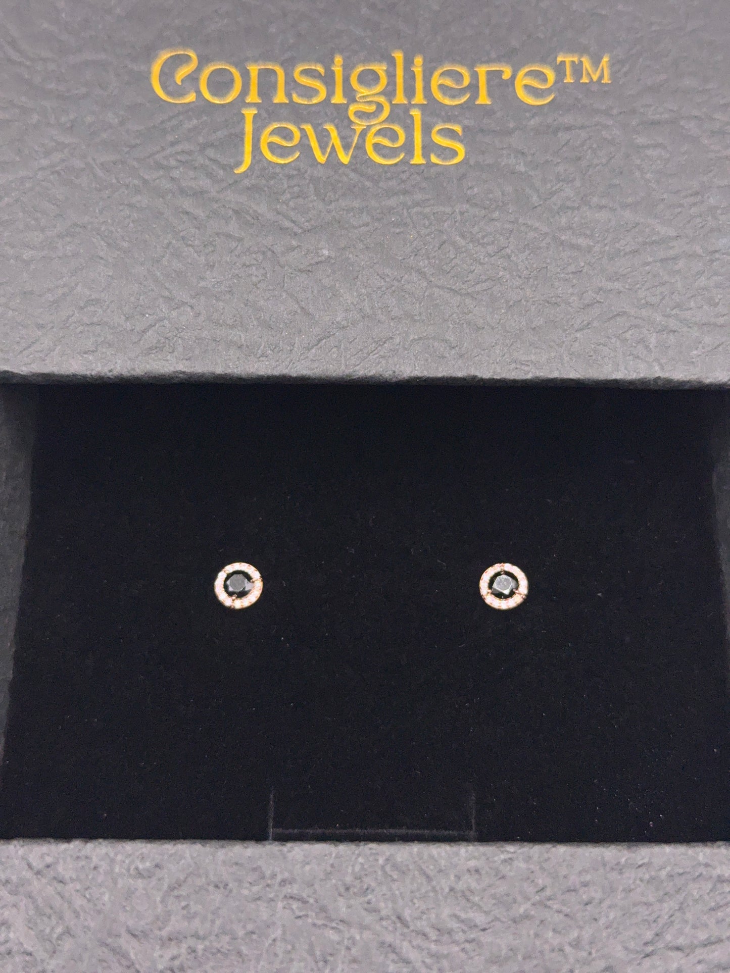 High Quality Vermeil and Moissanite Halo Earrings