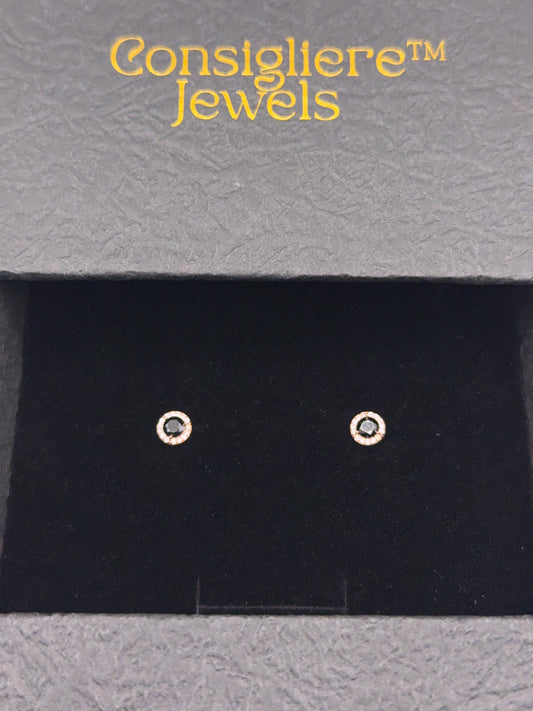 Moissanite Halo Earrings